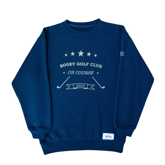 'On-Course/Off-Course' Navy Crewneck Sweater