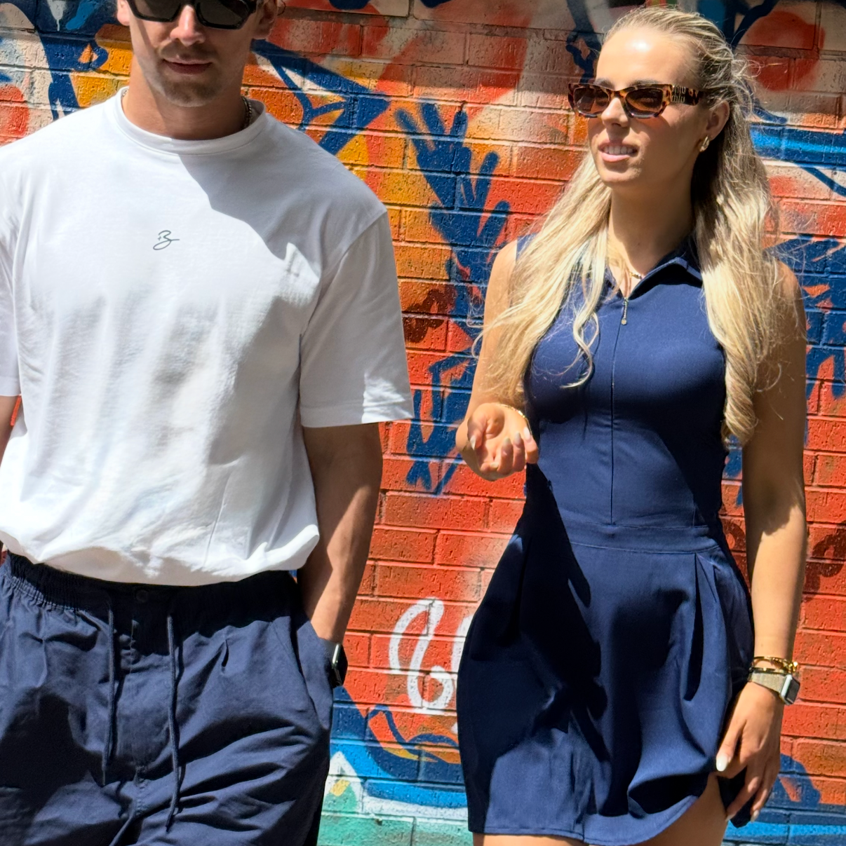 Aurora Navy Dress + Undershorts